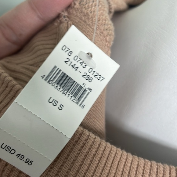 Aerie Split Hem Black & Tan Tiger Sweatshirt NEW size small - Picture 8 of 8